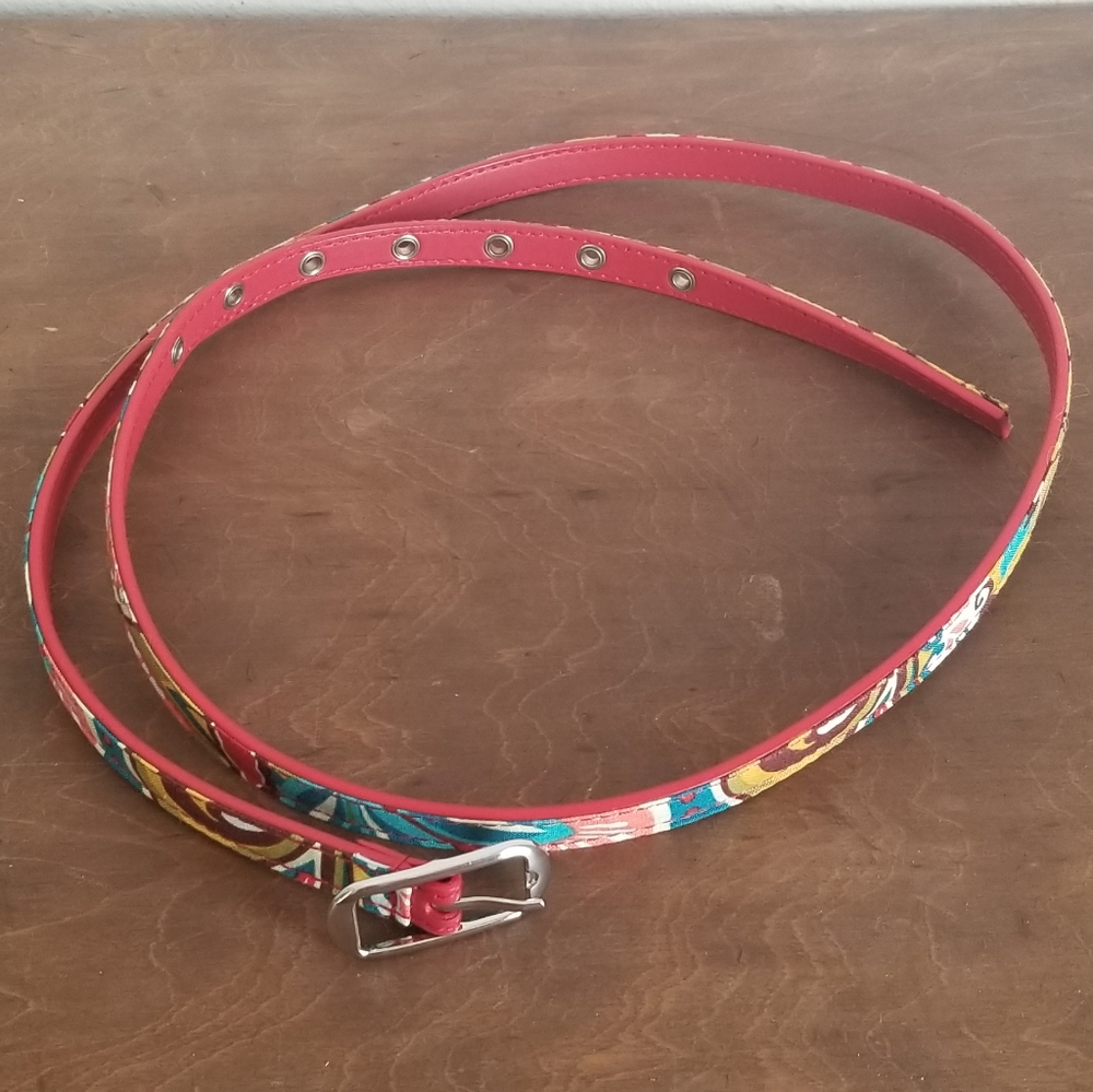 NWOT Vera Bradley Skinny Belt Provencal
